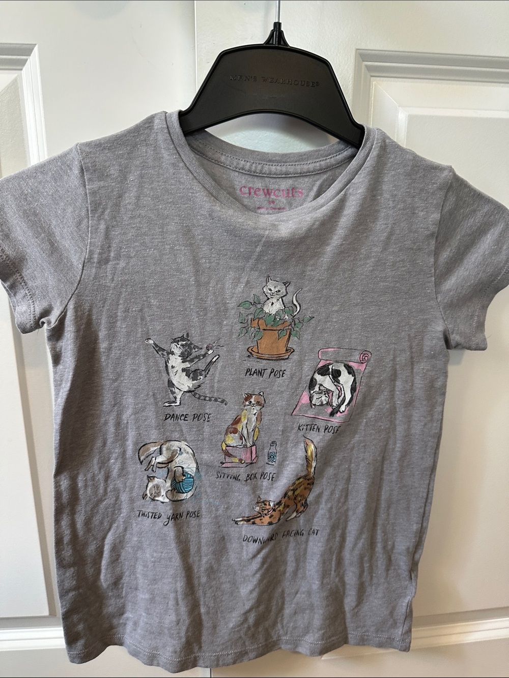 Crewcuts Gray Tee with Playful Cat Poses